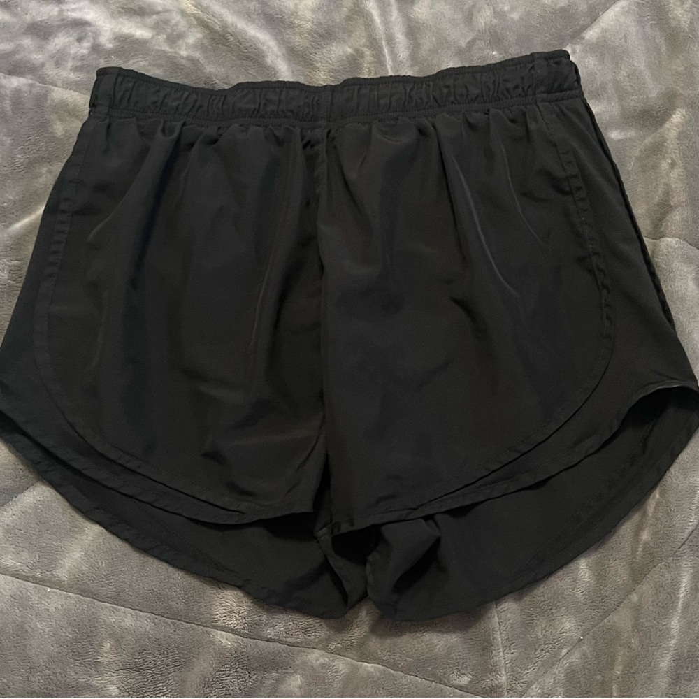 Black on black Nike dry fit shorts